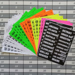 Fantasy Football Paper Draft Board Labels Only - 4"x1" Player Labels (375 players and 25 blanks)