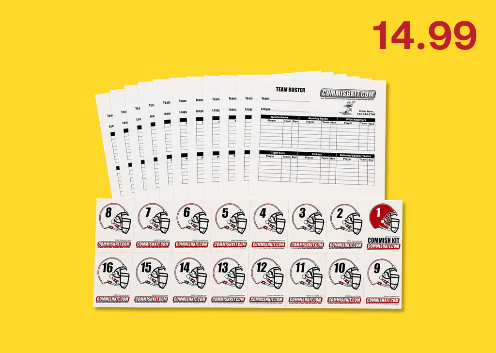 Deck of Draft Cards with Roster Sheets