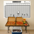 Commish Kit 12-team-20-round fantasy football draft boards