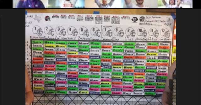 virtual fantasy football draft party zoom meeting